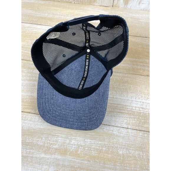 Under Armour Project The Rock Brahma Bull Snapback Blue Mesh Trucker Cap Hat - Picture 4 of 8